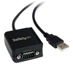 Startech 1-Port FTDI USB to Serial RS232 Adapter Cable with Optical Isolation Black