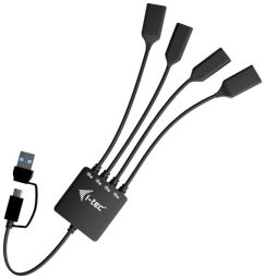 I-TEC 4-portos USB3.2 HUB Black