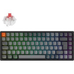 Keychron K2 Max Bluetooth / vezeték nélküli magyar Super Red mechanikus billentyűzet fekete
