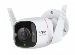 TP LINK Tapo C325WB kültéri biztonsági Wi-Fi kamera 2K QHD, 4MP, IP66, ColorPro, Night Vision, fehér
