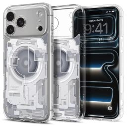 Spigen Ultra Hybrid MagSafe case for iPhone 18 Pro Max/17 Pro Max Zero One White