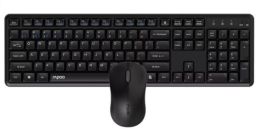 Rapoo 8150M Silent Multi-mode Wireless Bluetooth Keyboard Combo Black HU