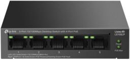 TP-LINK LS105LP 5-Port 10/100Mbps Desktop Switch with 4-Port PoE