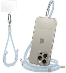 Spigen Universal Set 2 (Cross Body Strap 1P + Wrist Strap 1P + ConTag2 1P) Mute Blue