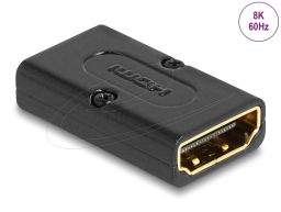 DeLock HDMI Adapter female to female 8K 60Hz metal Black
