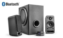 wavemaster  MX3+ BT 2.1 Bluetooth Stereo Speaker System Black