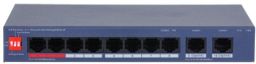 Dahua CS4010-8ET2GT-110 8x10/100 Mbps PoE + 2x1 Gbps uplink, 110W, Cloud Managed PoE Switch