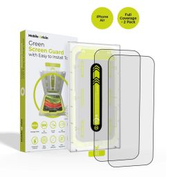 Mobile Origin Screen Guard with easy applicator full coverage for iPhone Air 2Pack Clear