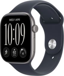Apple Watch S12 GPS + Cellular 46mm Space Grey Aluminium Case with Navy Blue Sport Band M/L