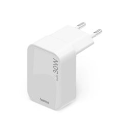 Hama Fast Charger GaN Mini Charger PD 30W White