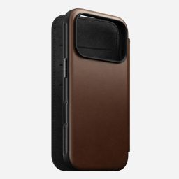 Nomad Modern Leather Folio for iPhone 17 Pro Brown