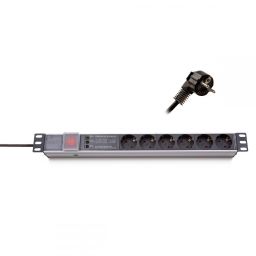 Keline Túlfeszültségvédő Kapcsolóval 6DIN Black