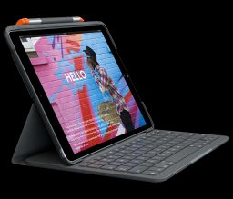 Logitech Slim FOLIO Keyboard case w Bluetooth for iPad 10.2 inch (7th, 8th Gen) Black UK