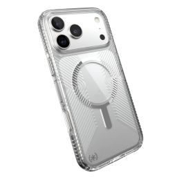 Speck Presidio Perfect Clear Grip MagSafe iPhone 17 Pro Max Case Clear/Silver