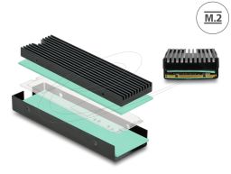 DeLock Heat Sink for M.2 SSD 2280 Black