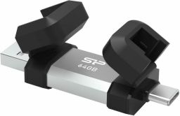 Silicon Power 64GB Mobile C51 OTG USB3.1 Black/Silver