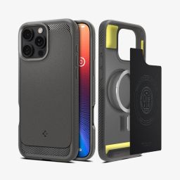 Spigen Rugged Armor MagSafe iPhone 16 Pro Gray