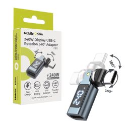 Mobile Origin CB15 240W Display USB-C Rotation 540° Adapter Black