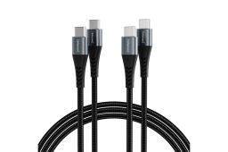Intenso C240C USB-C to USB-C 240W Cable 2m Black (Double Pack)