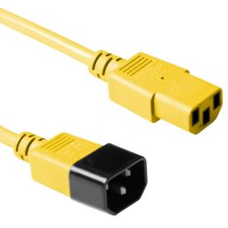ACT Powercord C13 - C14 0,3m Yellow
