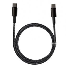 Baseus Tungsten Gold USB-C - USB-C Cable 1m Black