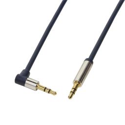 Logilink CA11300 3,5mm Stereo M/M 90° angled Audio Cable 3m Blue