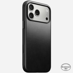 Nomad Modern Leather Case for iPhone 17 Pro Max Black Horween