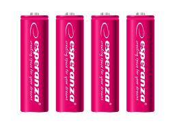 Esperanza 2000mAh AA Ni-MH akkumulátor 4db/csomag Red