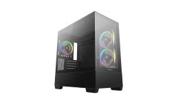 DeepCool CG380 3F Tempered Glass Black