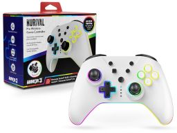 Armor3 NuRival Nintendo Switch OLED/Switch Fehér vezeték nélküli Hall Effect Stick kontroller