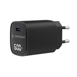 Gembird 60W USB Type-C fast charger LCD Black