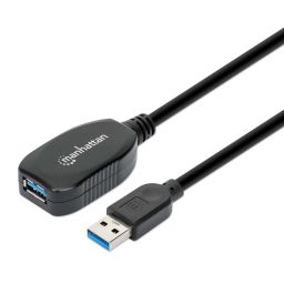 Manhattan USB 3.2 Type-A Active Extension Cable 5m Black