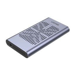 Unitek SolidForce USB-C to PCIe/NVMe M.2 SSD 20Gbps Dual Bay Enclosure with Offline Clone Space Grey