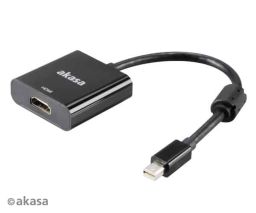 Kábel DisplayPort Átalakító Akasa Mini DisplayPort - HDMI 4K Fekete Aktív
