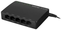 Lanberg Switch DSP2-1005-12V, 5x 1Gb/s, menedzsment nélküli gigabit ethernet, asztali, 12V