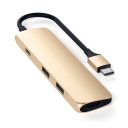 Satechi Type-C Slim Multi-Port Adapter 4K Gold