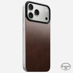Nomad Magnetic Leather (Horween) Magsafe case for iPhone 17 Pro Max Rustic Brown