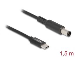DeLock Laptop Charging Cable USB Type-C male to Dell 7,4x5,0mm male Black