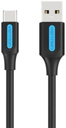 Vention USB-A 2.0/M to USB-C/M cable 0,25m Black