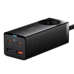 Baseus GaN3 Pro hálózati töltő 2xUSB + 2xUSB-C + AC 65W Black