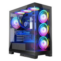 Modecom Volcano Space Apex ARGB Tempered Glass Black