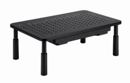 Gembird MS-TABLE-D-01 Adjustable monitor stand with drawer