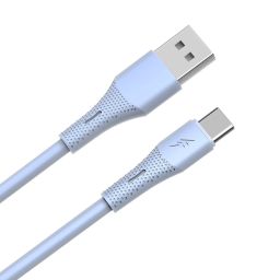 Avax CB3302 18W USB-A – USB-C silicone cable 1,5m Blue