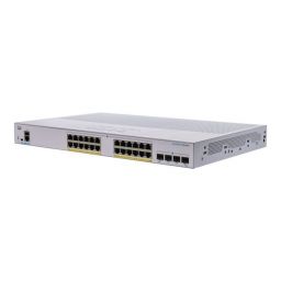 Cisco CBS350-24P-4G 24x GbE PoE+ LAN 4x SFP port L3 menedzselhet PoE+ switch