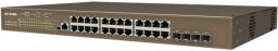 IP-COM Switch Vezérelhető PoE - G5328P-24-410W (L3; 24x1Gbps + 4xSFP port; 24 af/at PoE+ port; 370W; rack-mount)