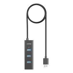Unitek 4-in-1 USB-A 5Gbps Hub Black
