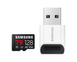 Samsung 128GB microSDXC T9 Class10 U3 V30 A2 + Kártyolvasó