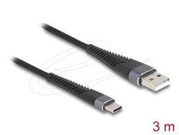 DeLock USB 2.0 USB Type-A male to USB Type-C cable 3m Black