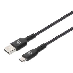 Manhattan USB2.0 Type-A Male to Type-C Male Cable 2m Black