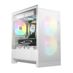Gamdias Aura GC15M ARGB Tempered Glass White
